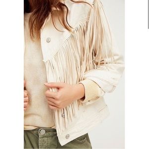 Free People After Hours Fringe Jean Jacket